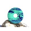 Azurit-Malachit (rek.) Donut Edelstein 35 mm (3,3 mm stark)