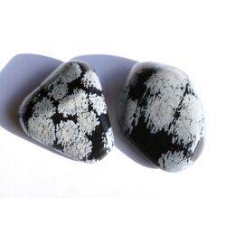 Schneeflockenobsidian Trommelsteine - sch�ne Qualit�t - ca. 2,3 - 2,6 cm / ca. 6 - 9 g/St