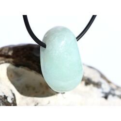 Hemimorphit t�rkisblau Trommelstein / Schmuckstein gebohrt - Sonderqualit�t - ca. 2,8 cm x 1,9 cm x 1,3 cm