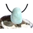 Hemimorphit türkisblau Trommelstein / Schmuckstein gebohrt - Sonderqualität - ca. 2,7 cm x 1,8 cm x 1,8 cm
