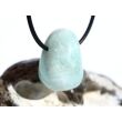 Hemimorphit türkisblau Trommelstein / Schmuckstein gebohrt - Sonderqualität - ca. 2,7 cm x 1,8 cm x 1,8 cm