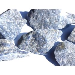 Blauquarz Rohsteine - ca. 50 g - Restbestand -