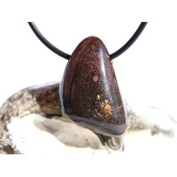 Bronzit Trommelstein / Schmuckstein gebohrt - ca. 3 cm x...