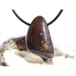 Bronzit Trommelstein / Schmuckstein gebohrt - ca. 3 cm x 1,9 cm x 1 cm