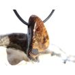 Bronzit Trommelstein / Schmuckstein gebohrt - ca. 3 cm x 1,9 cm x 1 cm