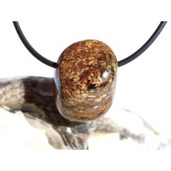 Bronzit Trommelstein gebohrt - Sonderqualit�t - ca. 2,3...