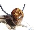 Bronzit Trommelstein gebohrt - Sonderqualität - ca. 2,3 cm x 1,8 cm x 1,3 cm