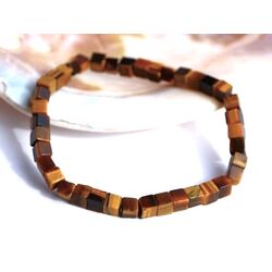 Tigerauge Armband W�rfel - Sonderqualit�t - ca. 5 mm -...
