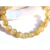Karneol Armband / Kugelarmband gelb (gebr.) -...