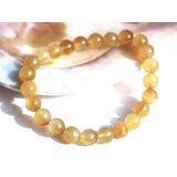 Karneol Armband / Kugelarmband gelb (gebr.) -...