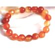 Karneol Armband orange (gebr.) Kugeln 10 mm facettiert (Carneol) - Sonderqualität - ca. 18 cm