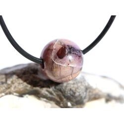 Sugilith mit Richterit Kugel gebohrt - Rarit�t - sch�ne Qualit�t - ca.15 mm