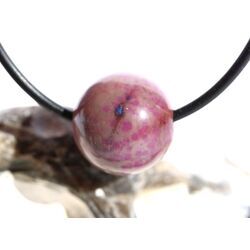 Sugilith mit Richterit Kugel gebohrt - Rarit�t - Sonderqualit�t - ca.15,5 mm