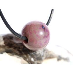 Sugilith mit Richterit Kugel gebohrt - Rarit�t - Sonderqualit�t - ca.15,5 mm