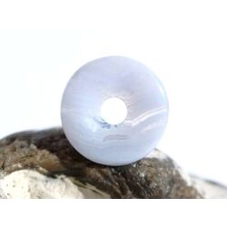 Chalcedon blau geb�ndert Donut 20-22 mm (2-4,5 mm stark) - Rarit�t -