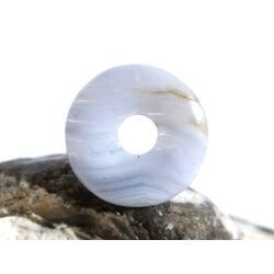 Chalcedon blau geb�ndert Donut 20-22 mm (2-4,5 mm stark) - Rarit�t -