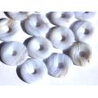Chalcedon blau gebändert Donut 20-22 mm (2-4,5 mm stark) - Rarität -
