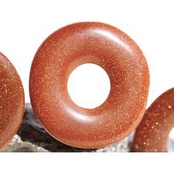 Goldfluss braun-rot (synth.) Donut 22-25 mm (2,7-3,9 mm stark)