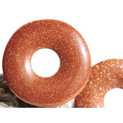 Goldfluss braun-rot (synth.) Donut 22-25 mm (2,7-3,9 mm stark)