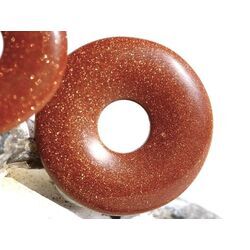 Goldfluss braun-rot (synth.) Donut 22-25 mm (2,7-3,9 mm stark)