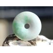 Jadeit (Burma Jade) grün Donut 27-30 mm (3,3-5,7 mm stark) - Sonderqualität - Rarität - Handarbeit -