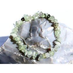 Prehnit gr�n Splitterarmband - Sonderqualit�t - ca. 4 -...
