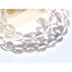 Bergkristall Halskette / Kugelkette endlos - Kugeln 8 mm - ca. 80 cm - AA-Sonderqualit�t -