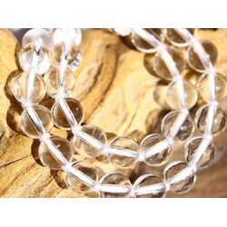 Bergkristall Halskette / Kugelkette endlos - Kugeln 6 mm - ca. 80 cm - AA-Sonderqualit�t -