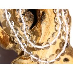 Bergkristall Halskette / Kugelkette endlos - Kugeln 6 mm - ca. 80 cm - AA-Sonderqualit�t -