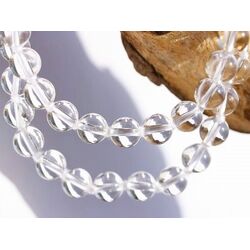 Bergkristall Halskette / Kugelkette - Kugeln 6 mm - ca. 45 cm - Sonderqualit�t -