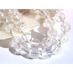 Bergkristall Halskette / Kugelkette crash - Kugeln 8 mm - ca. 60 cm - AA-Sonderqualit�t -