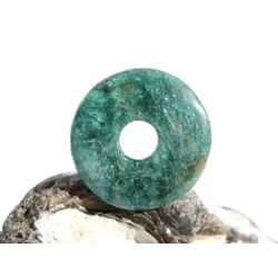 Apatit blau Donut Edelstein 30 mm (4 mm stark) - Sonderqualit�t -