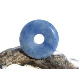 Blauquarz Donut Edelstein 20 mm (3,5 mm stark)