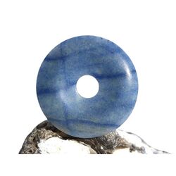 Blauquarz Donut Edelstein 45 mm (6 mm stark)