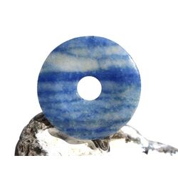 Blauquarz Donut Edelstein 45 mm (5 mm stark)