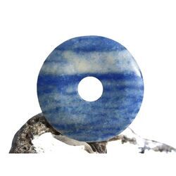Blauquarz Donut Edelstein 45 mm (5 mm stark)