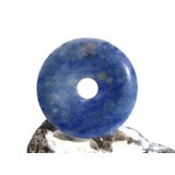 Blauquarz Donut Edelstein 50 mm (6 mm stark)