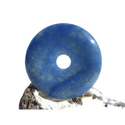 Blauquarz Donut Edelstein 50 mm (6 mm stark)