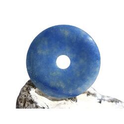 Blauquarz Donut Edelstein 50 mm (6 mm stark)
