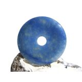 Blauquarz Donut Edelstein 50 mm (6 mm stark)