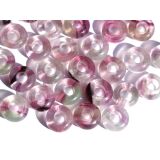 Fluorit bunt dunkel Donut / Perle 10 mm (4-5  mm stark) -...