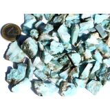 Larimar (Pektolith blau) Rohsteine mini / Wassersteine - Sonderqualität - Rarität - ca. 100 g / ca. 0,5-2,5 cm