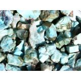 Larimar (Pektolith blau) Rohsteine klein / Wassersteine - Rarität - ca. 50 g / ca. 2,5-4 cm