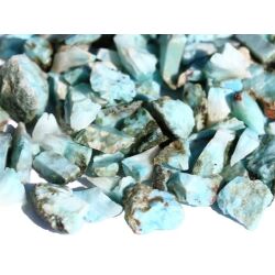 Larimar (Pektolith blau) Rohsteine klein / Wassersteine - Rarität - ca. 25 g / ca. 2,5-4 cm