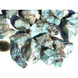 Larimar (Pektolith blau) Rohsteine mittel / Wassersteine...