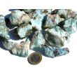 Larimar (Pektolith blau) Rohsteine mittel / Wassersteine - Rarität - ca. 100 g / ca. 3-5 cm