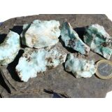 Larimar (Pektolith blau) Rohsteine groß /...