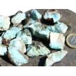 Larimar (Pektolith blau) Rohsteine groß / Wassersteine - Rarität - ca. 100 g / ca. 4-6 cm
