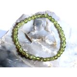 Peridot Armband / Kugelarmband Kugeln 5 mm -...