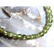Peridot Armband / Kugelarmband Kugeln 5 mm - AA-Sonderqualität - ca. 19 cm